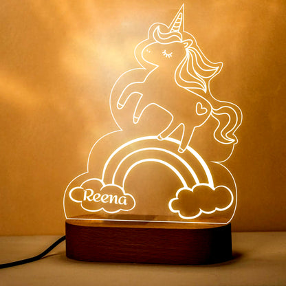 Customized Night Lamp for Kids Birthday Return Gift Ideas  - Unicorn