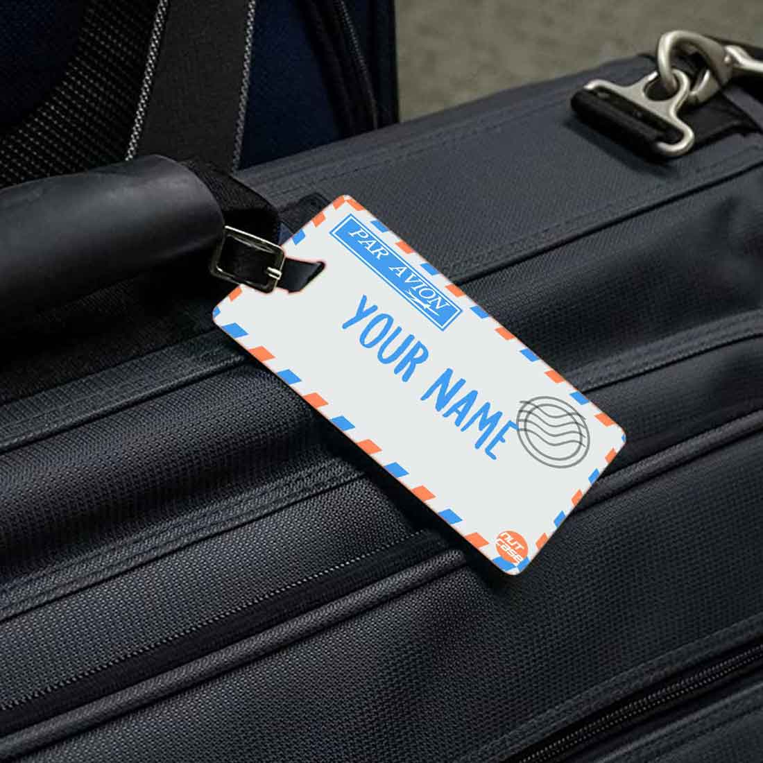 Custom Luggage Tags Bulk for Travel Set of 2 - Postage