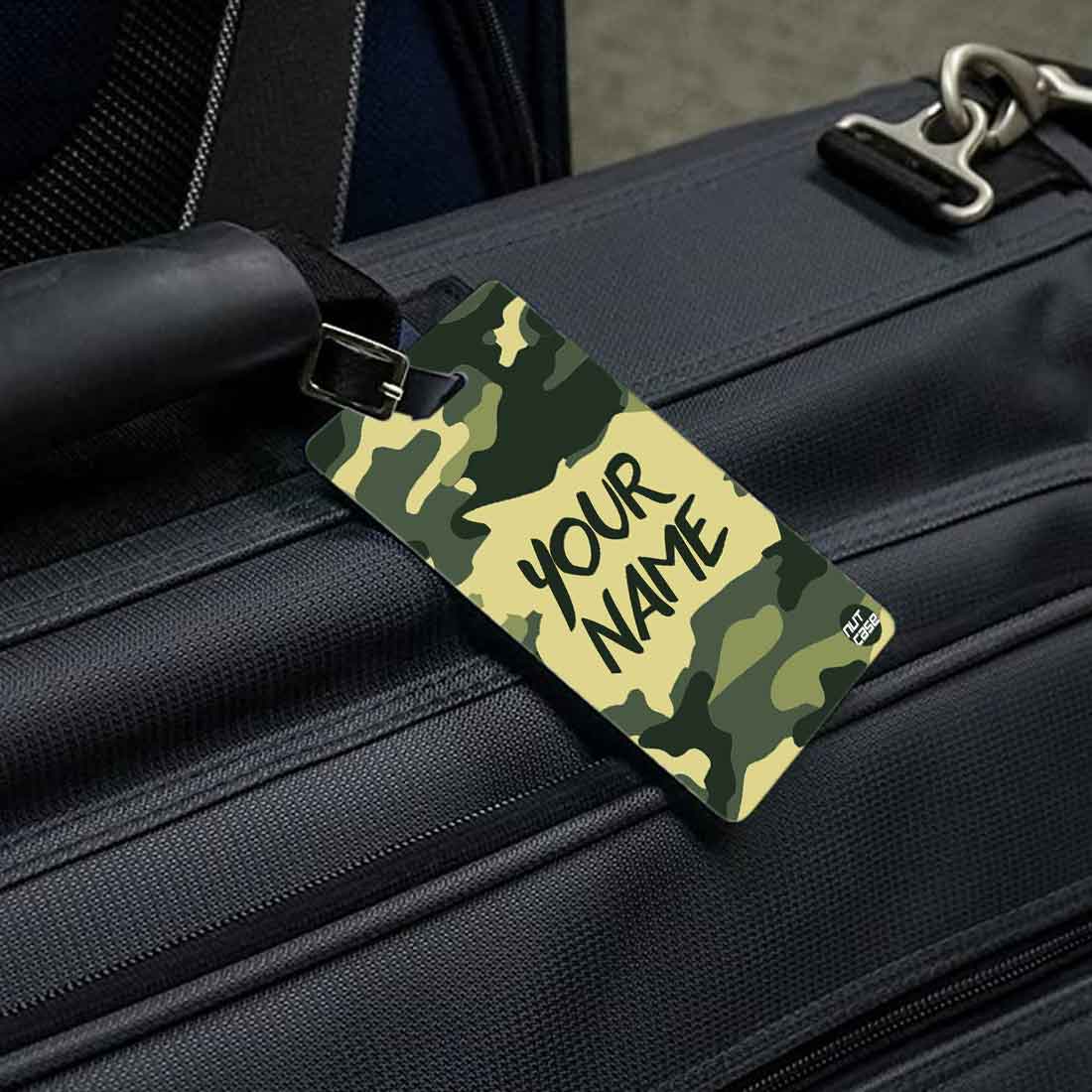 Custom Travel Tags for Identifier Name Set of 2 - Army