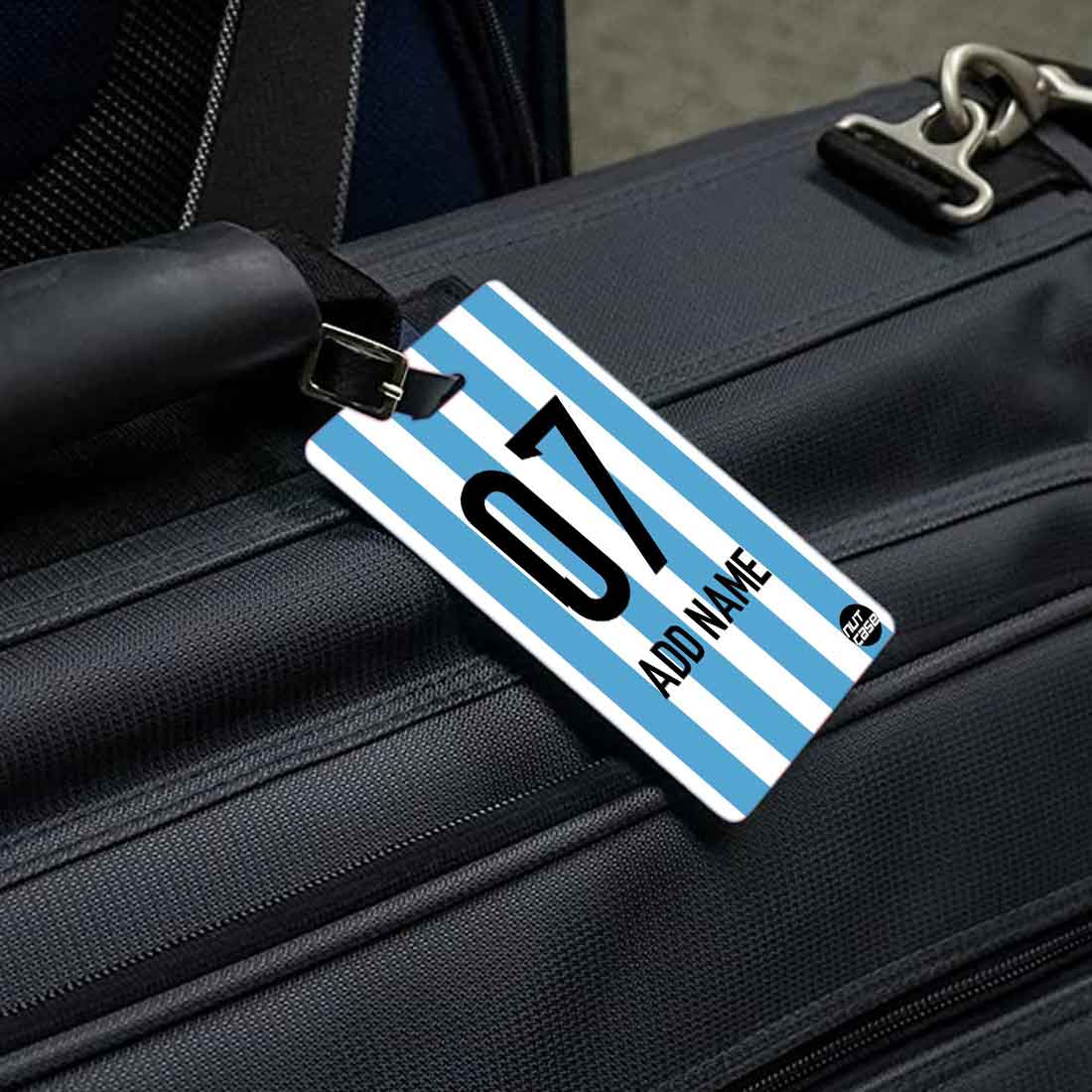 Custom Printed Bag Tags Set of 2 for Sports - Argentina Jersey