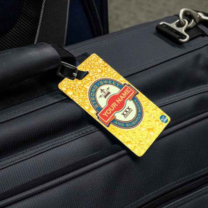 Personalized Luggage Tags for Travel Set of 2 - Beer