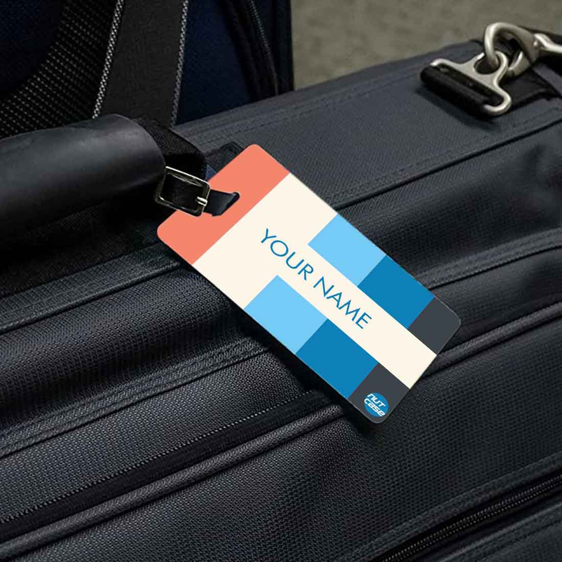 Custom Luggage Labels for Travel Tags Add Name Set of SEA Fresh