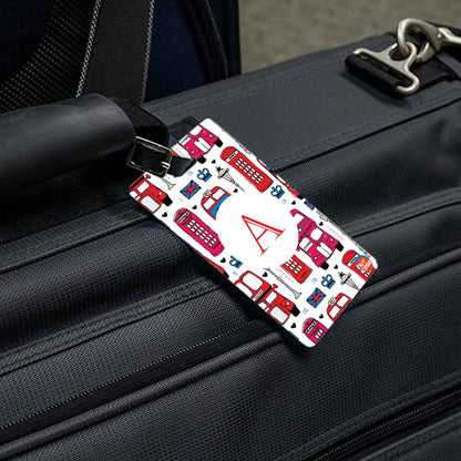 Personalized Luggage Tags with Logo Identifier Name Set of 2 - London Cabbie