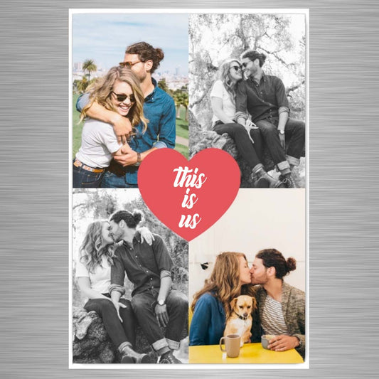 Personalized Photo Magnets Romantic Valentines Day Gift Idea - This is us