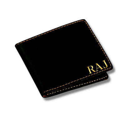 Black Personalized Wallet for Men Custom Gift with Name Nutcase