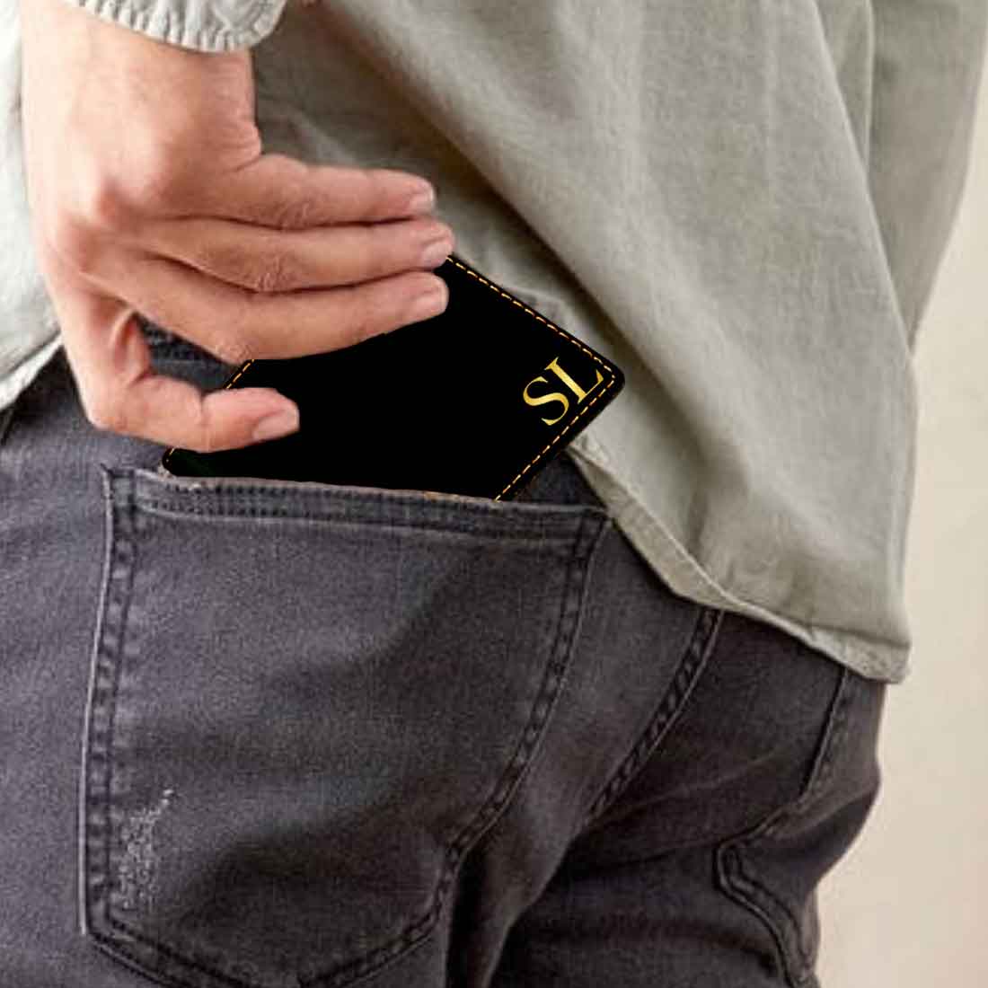 Best Mens Personalized Wallets for Gents Customized Gift - Initials Nutcase