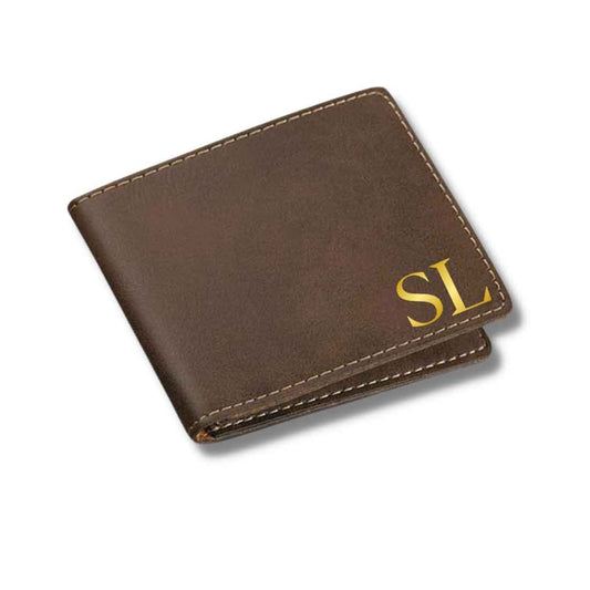 Personalized Mens Wallet Slim With Name Printed - Initials Nutcase