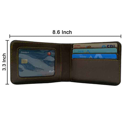 Personalized Mens Wallet Slim With Name Printed - Initials Nutcase