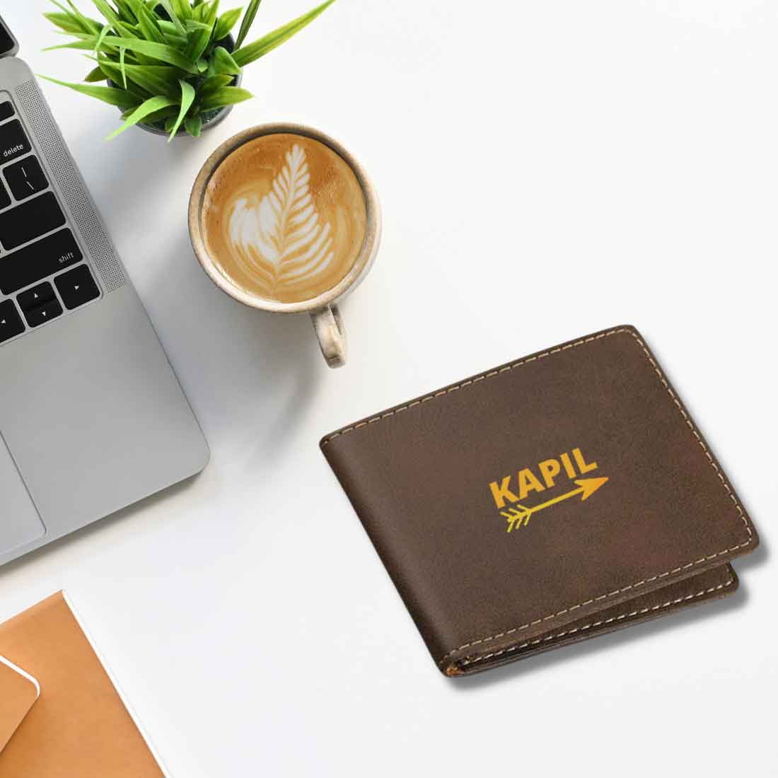 Customized Wallets With Name for Men Personalised Gift - Arrow Nutcase