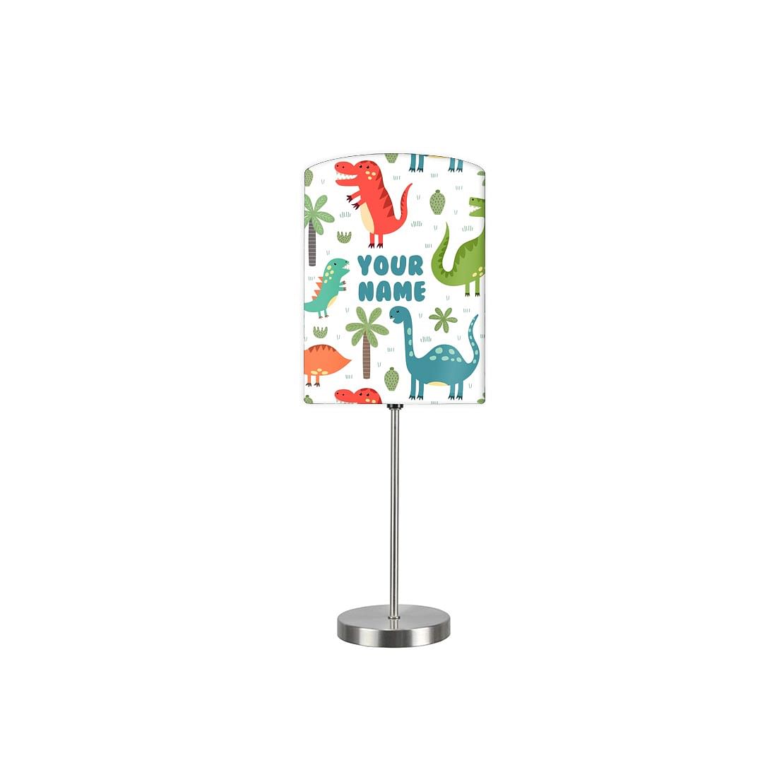 Personalized Kids Bedside Night Lamp-Cute Dinosaur Nutcase