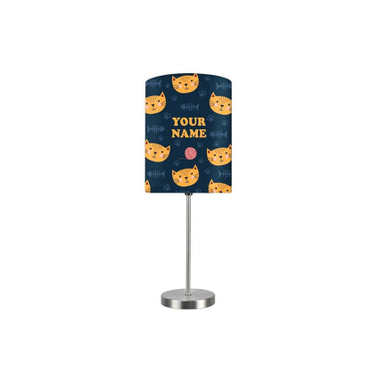 Customised Kids Bedside Night Lamp - Cat Design Nutcase