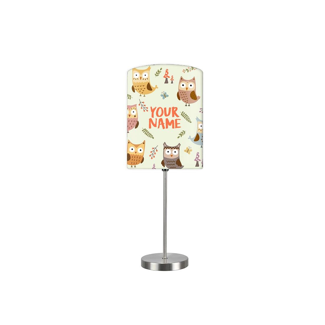 Personalized Kids Bedside Night Lamp-Colorful Owl Nutcase