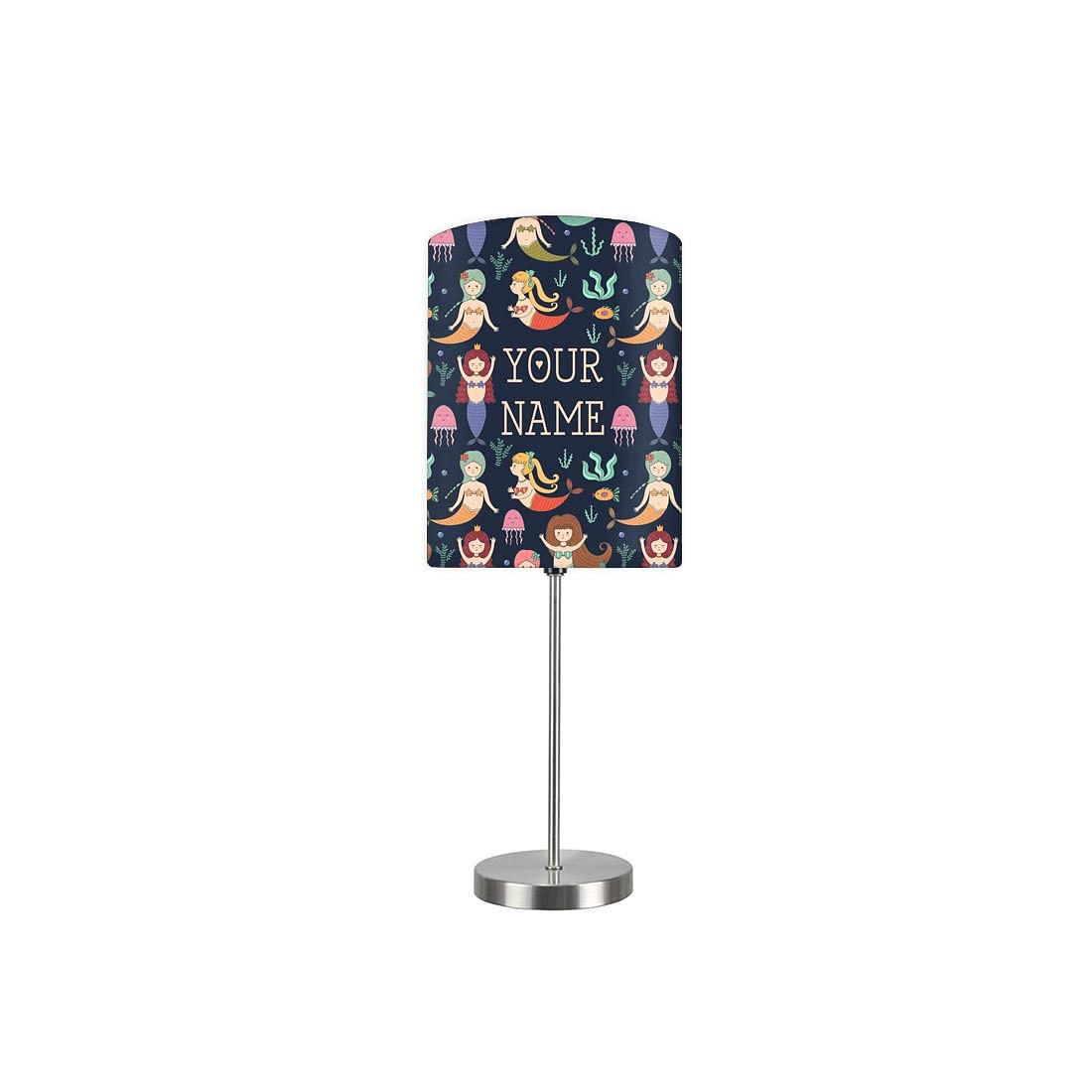 Personalized Kids Bedside Night Lamp-Mermaid And Jellyfish Nutcase