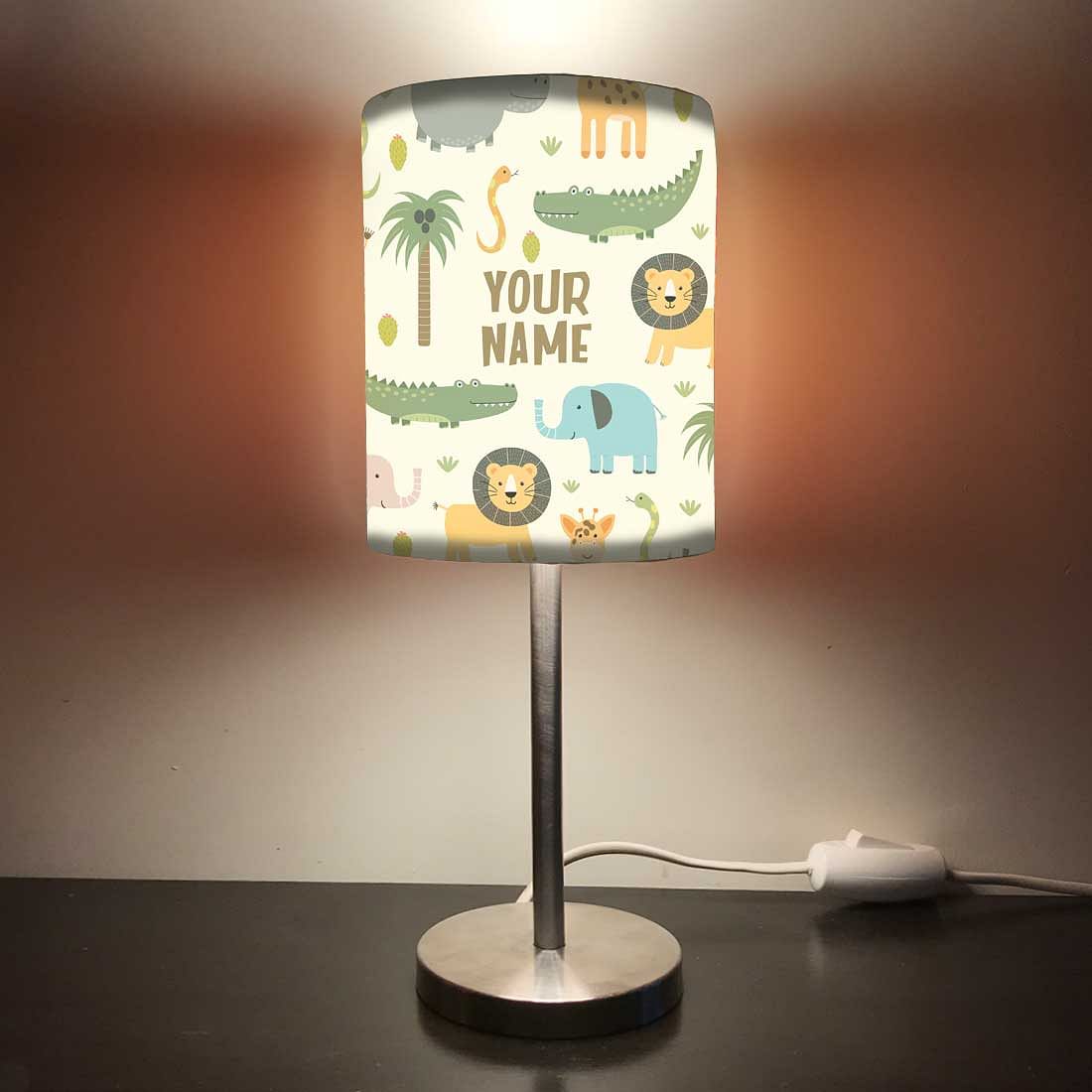 Personalized Kids Bedside Night Lamp-Animals Nutcase