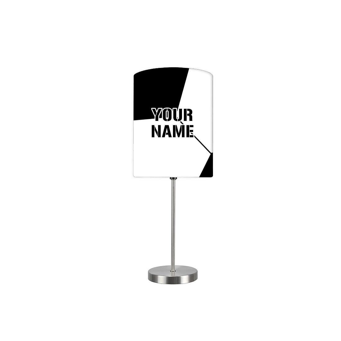 Personalized Kids Bedside Night Lamp-Black And White Nutcase