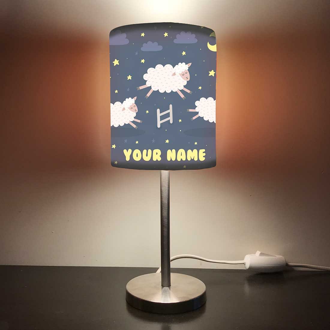 Personalized Kids Bedside Night Lamp-Sheep Nutcase