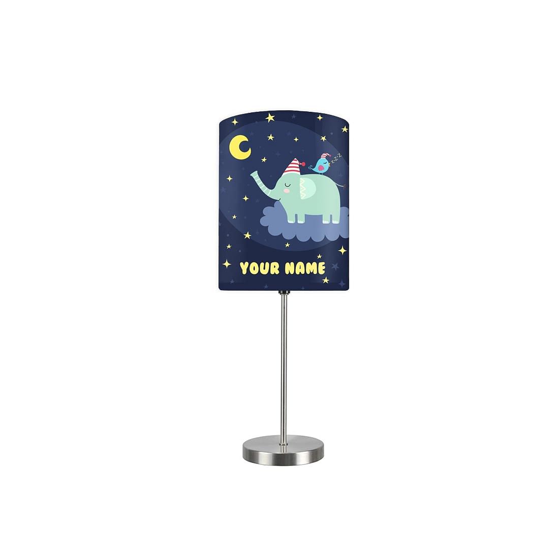 Personalized Kids Bedside Night Lamp-Elephants And Star Nutcase