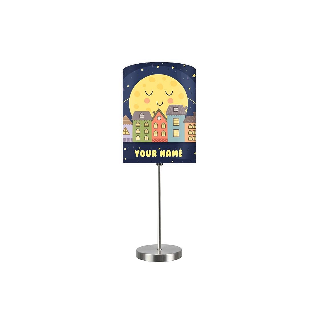 Personalized Kids Bedside Night Lamp-Moon And Star Nutcase