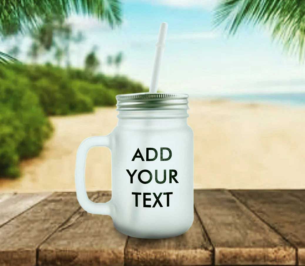 Custom Mason Jar - Add Your Text Nutcase