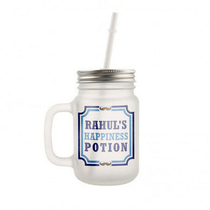 Customized Monogram Mason Jar -  Happiness Potion Nutcase