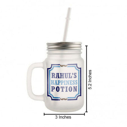 Customized Monogram Mason Jar -  Happiness Potion Nutcase