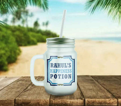Customized Monogram Mason Jar -  Happiness Potion Nutcase