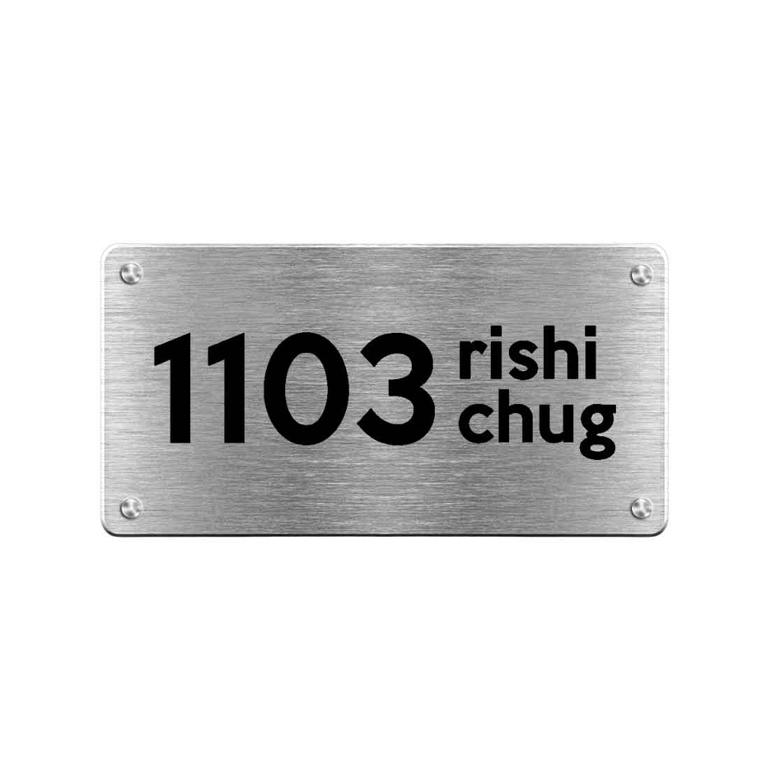 Custom Metal Engraved Name Plate for Office Home House  Outdoor