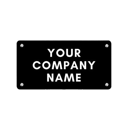 Personalized Stainless Steel Name Plates for Office Company Name Board - Add Name Logo