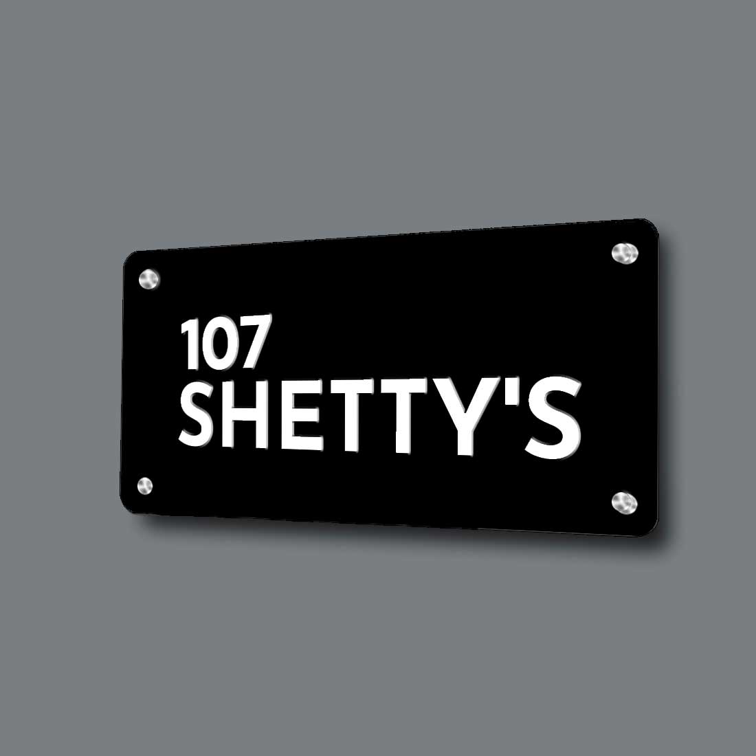 personalized metal name plates