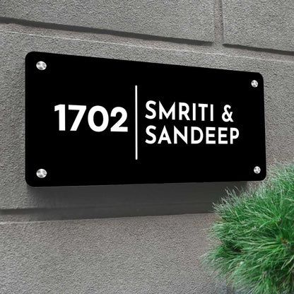 metal house name plates