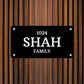 Personalized Stainless Steel Nameplate for Home Entrance