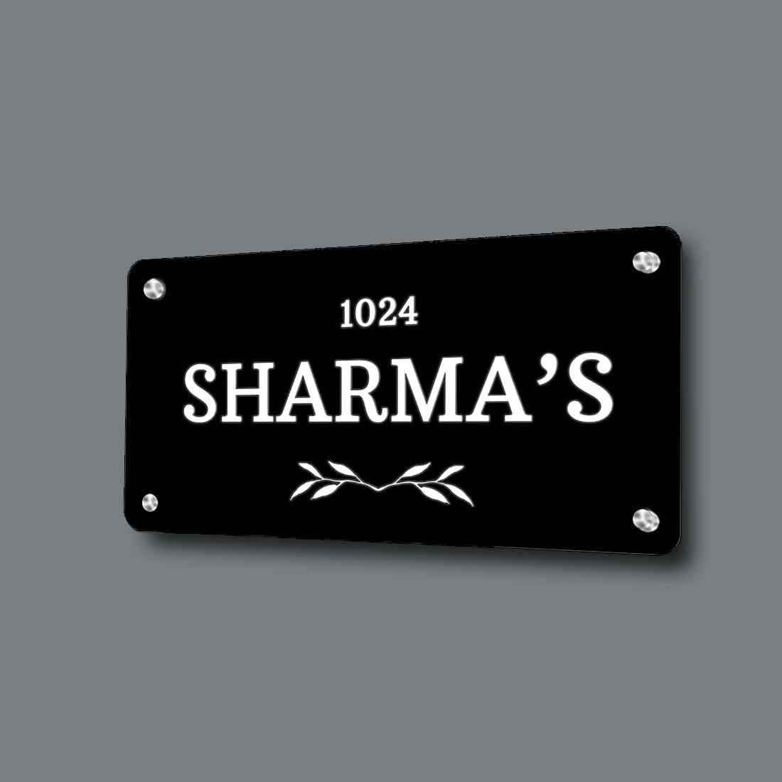 stainless steel name plates for home