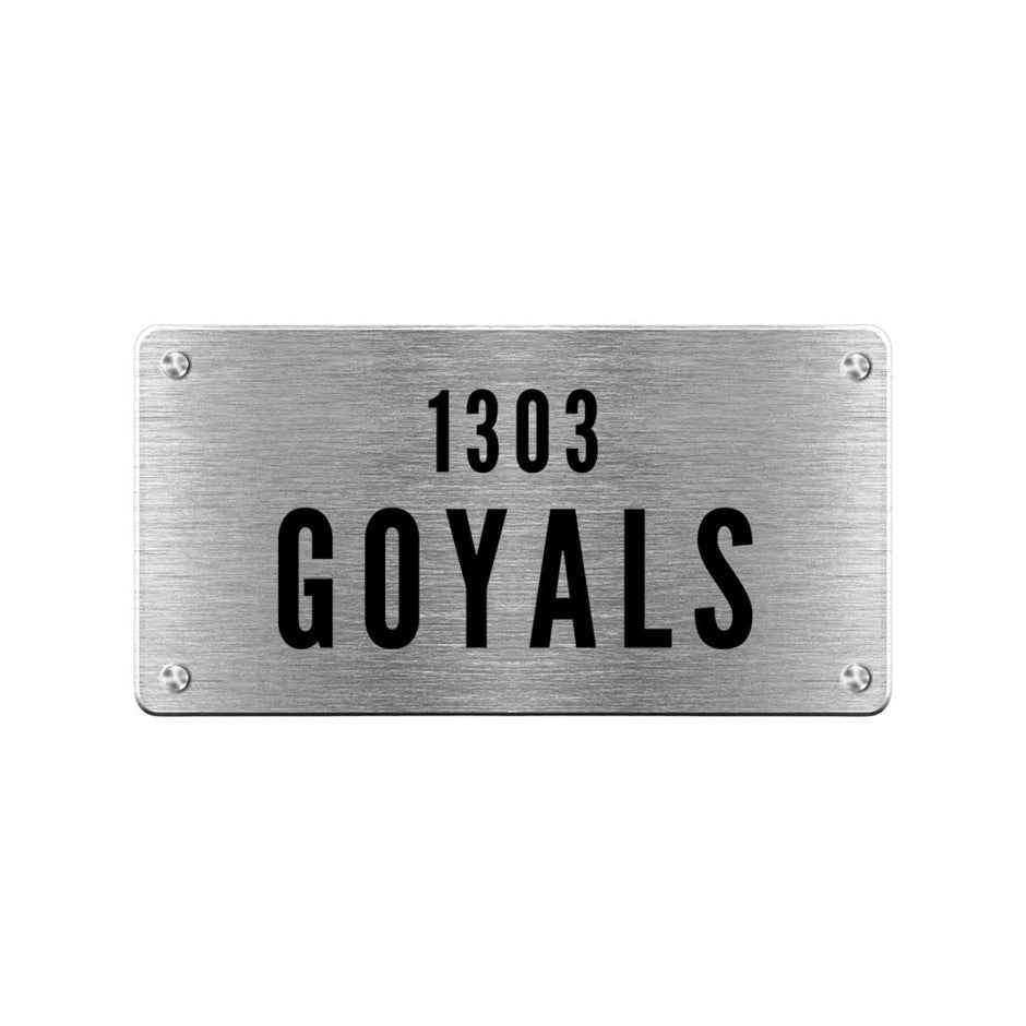 Buy Metal Name Plate for Home Stainless steel name plates Nutcase