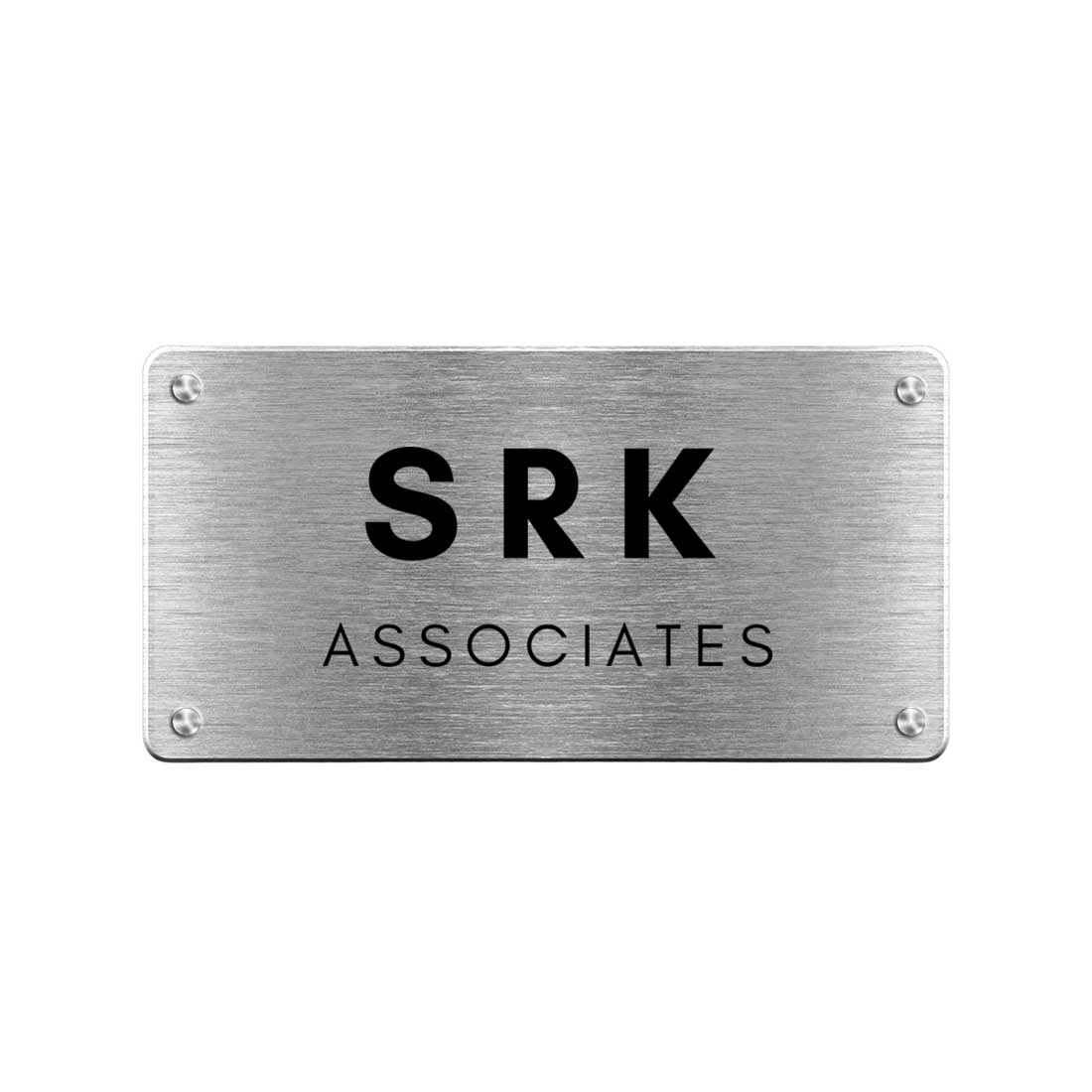 steel plate with name