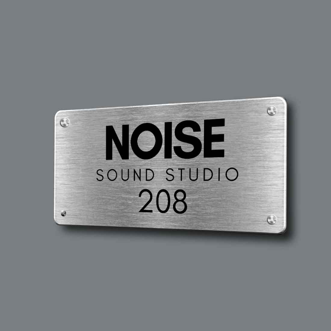 custom metal name plates