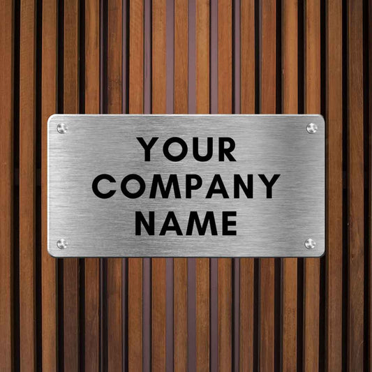 steel name board for company