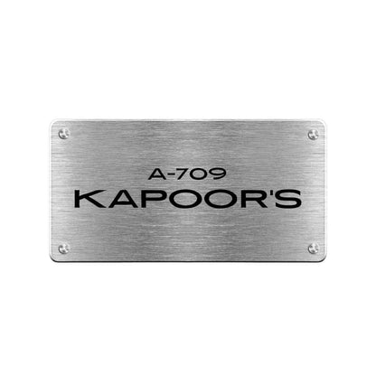 stainless steel name plate