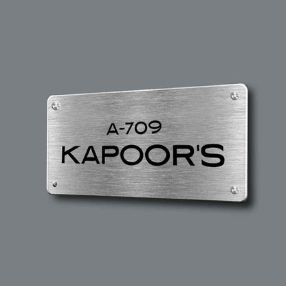 steel name plate