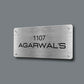 metal cut out name plate