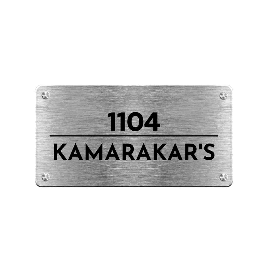 steel plate with name