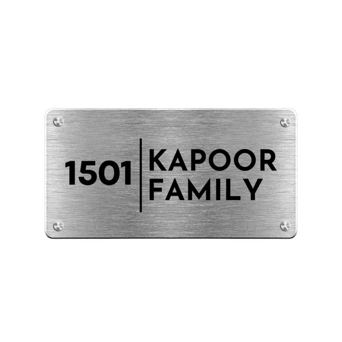 Personalised  Steel Name Plates for Houses Entrance