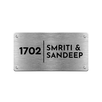 Custom Engraved Outdoor Metal Name Plates for Office Home Flats