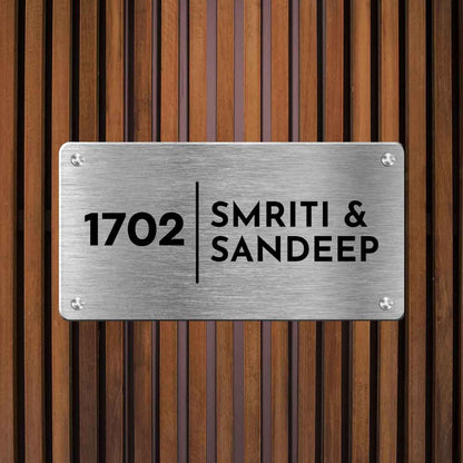 Custom Engraved Outdoor Metal Name Plates for Office Home Flats