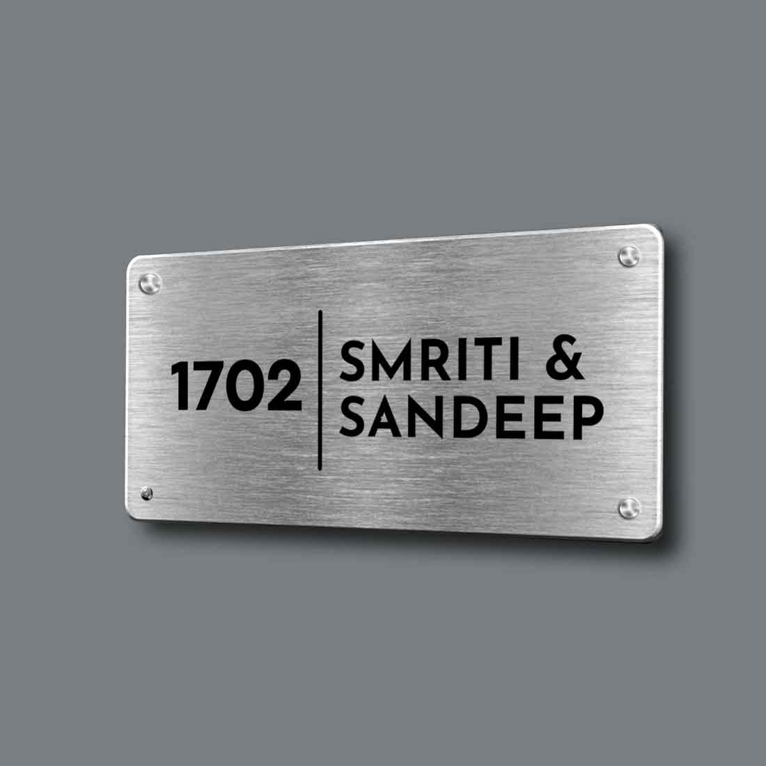 Custom Engraved Outdoor Metal Name Plates for Office Home Flats
