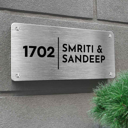 Custom Engraved Outdoor Metal Name Plates for Office Home Flats