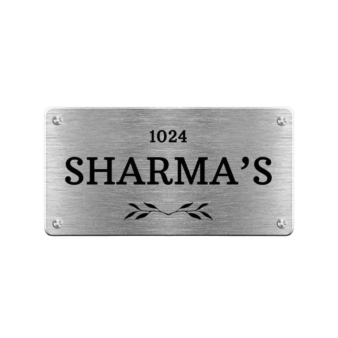 steel name board for home