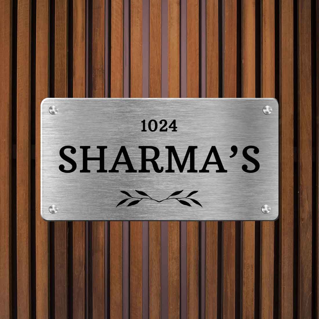 Personalized Outdoor Metal Name Plate for House | Nutcase India