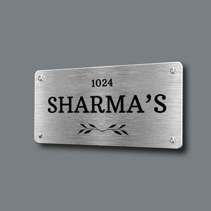 name board in steel