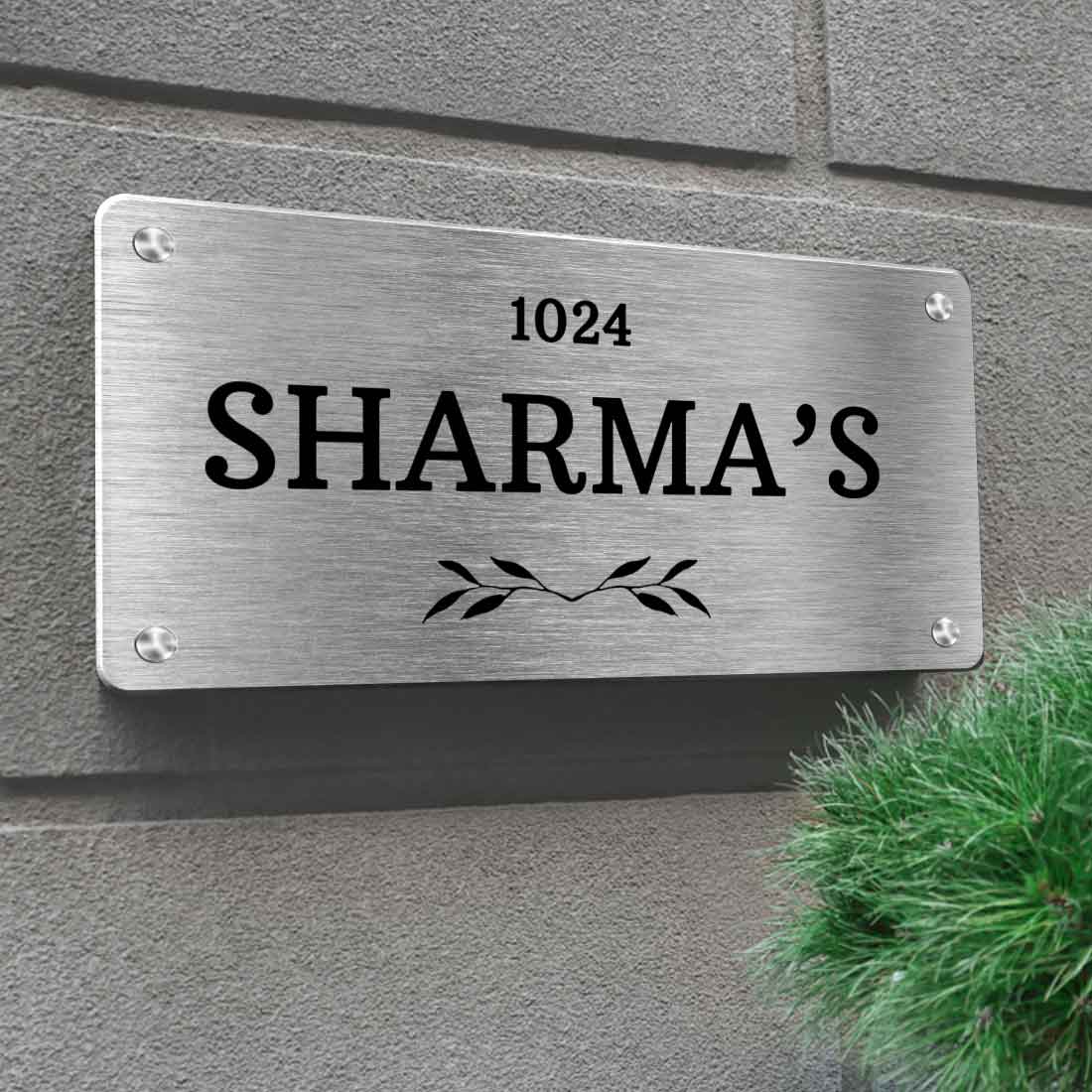 metal name board for house