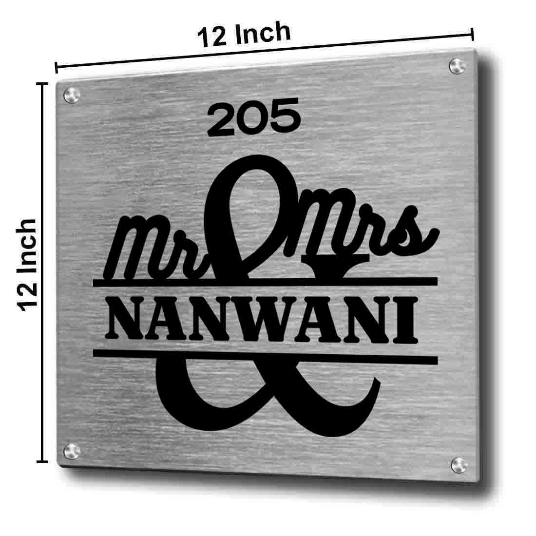 steel name plates for home